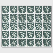 Funky Pale Green Pflanze Geschenkpapier (Flach)