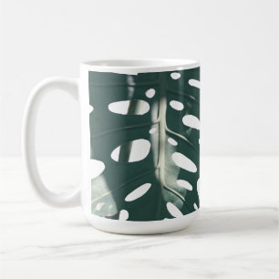 Funky Pale Green Pflanze Kaffeetasse