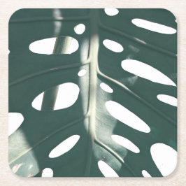 Funky Pale Green Pflanze Rechteckiger Pappuntersetzer