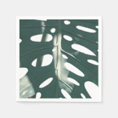 Funky Pale Green Pflanze Serviette (Vorderseite)