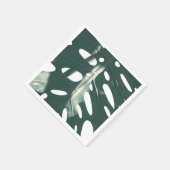 Funky Pale Green Pflanze Serviette (Ecke)