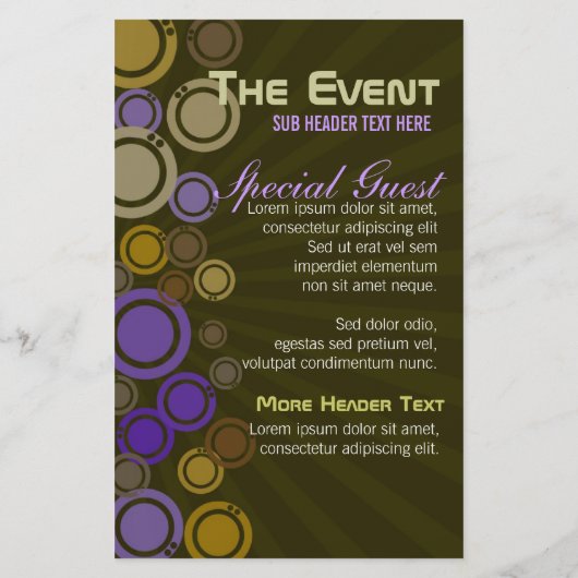 Funky Party Music Club Event Flyer (Hinten)