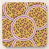 Funky Passionsfrucht Getränkeuntersetzer (Vorderseite)