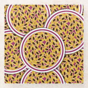 Funky Passionsfrucht Glasuntersetzer
