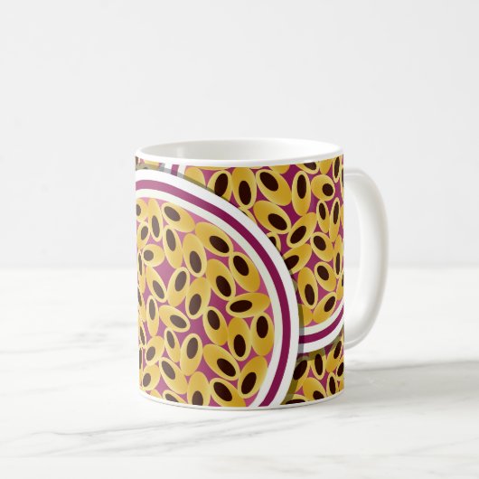 Funky Passionsfrucht Kaffeetasse (VorderseiteRechts)