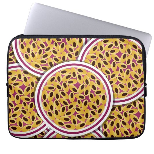 Funky Passionsfrucht Laptopschutzhülle (Vorderseite)