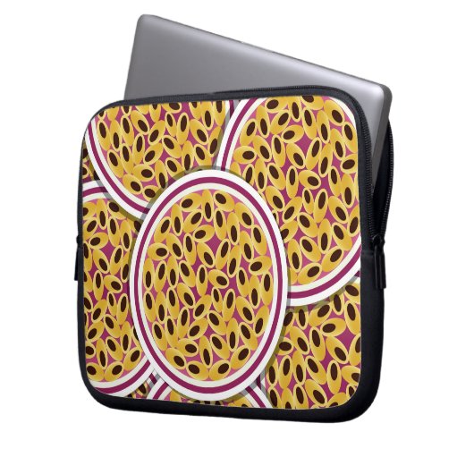 Funky Passionsfrucht Laptopschutzhülle (Vorderseite Links)