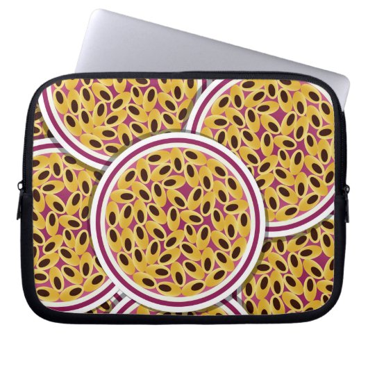Funky Passionsfrucht Laptopschutzhülle (Vorderseite)