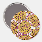 Funky Passionsfrucht Magnet (Vorderseite/Rückseite)