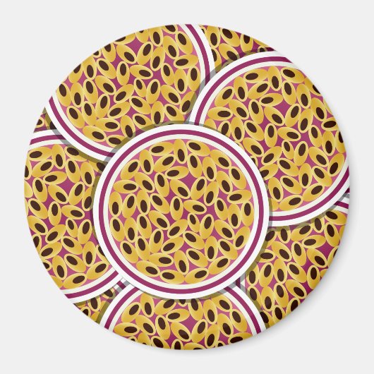 Funky Passionsfrucht Magnet (Vorne)