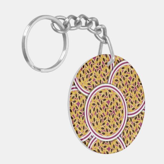 Funky Passionsfrucht Schlüsselanhänger (Vorderseite links)