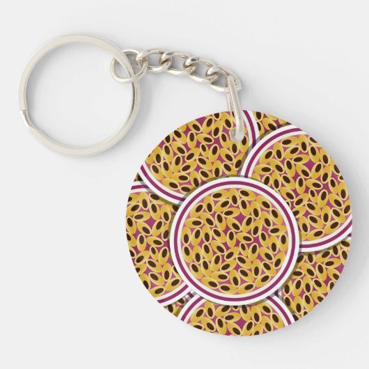 Funky Passionsfrucht Schlüsselanhänger (Vorderseite)