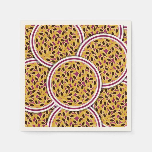 Funky Passionsfrucht Serviette (Vorderseite)