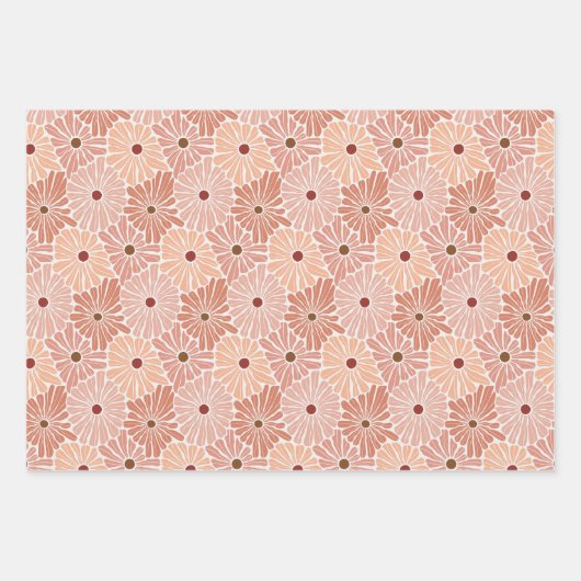 Funky Pastel Daisies Geschenkpapier Set (Vorderseite 2)