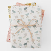 Funky Pastel Daisies Geschenkpapier Set (Beispiel)