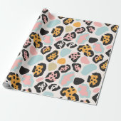 Funky Pastel Leopard Spots Geschenkpapier (Ungerollt)