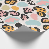 Funky Pastel Leopard Spots Geschenkpapier (Ecke)