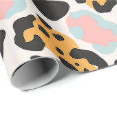 Funky Pastel Leopard Spots Geschenkpapier (Rolleneckpunkt)