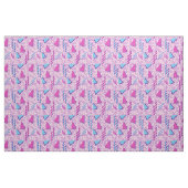 Funky Pastel Pink Memphis Design Stoff (Fat Quarter (45,7 x 55,9 cm))