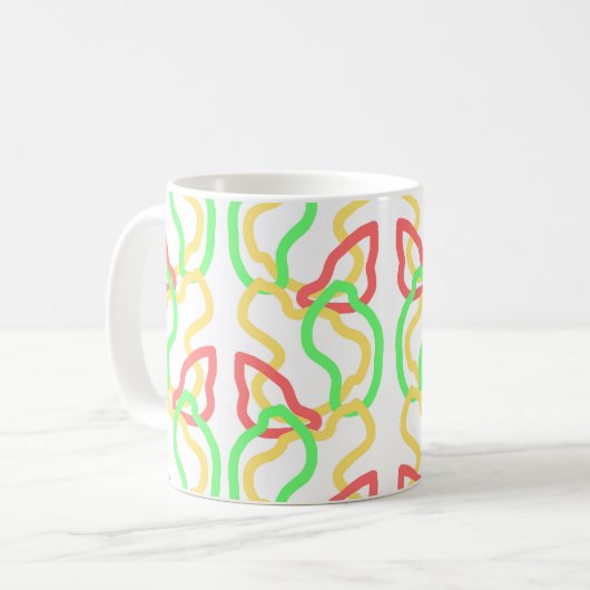 Funky pattern mug kaffeetasse (Vorderseite Links)