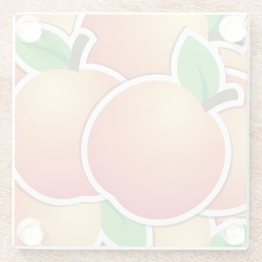 Funky Peach Glasuntersetzer (Rückseite)