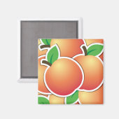 Funky Peach Magnet (Vorderseite/Rückseite)
