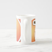 Funky Peach Porzellantasse (Rückseite)