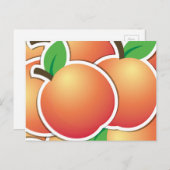 Funky Peach Postkarte (Vorne/Hinten)