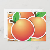 Funky Peach Postkarte (Vorne/Hinten)