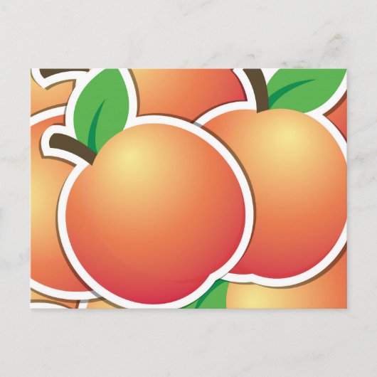Funky Peach Postkarte (Vorderseite)
