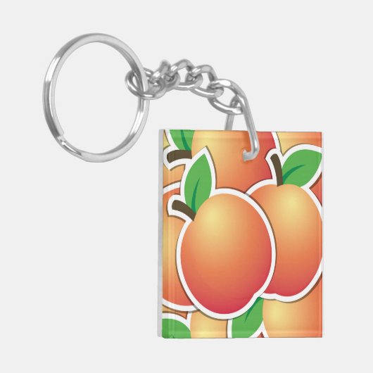 Funky Peach Schlüsselanhänger (Vorderseite links)
