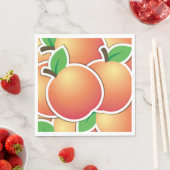 Funky Peach Serviette (Beispiel)