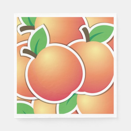 Funky Peach Serviette (Vorderseite)