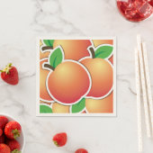 Funky Peach Serviette (Beispiel)