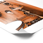 Funky Peachy Bad Fotodruck (Ecke)