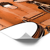 Funky Peachy Bad Poster (Ecke)