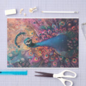 Funky Peacock - Dekoupage der farbenfrohen Federn Seidenpapier (Handwerk)