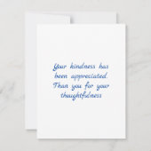 Funky Peacock Flat Danke Karte (Rückseite)