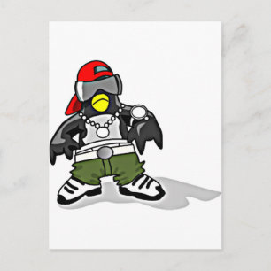 Funky Penguin Postkarte