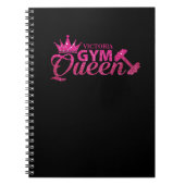 Funky Personalisiert Hot Pink Imitats Glitzer Gym  Notizblock (Vorderseite)