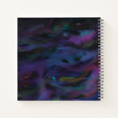 Funky personalisierte abstrakte Smokey-Wasserfarbe Notizblock (Rückseite)