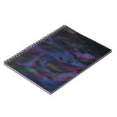 Funky personalisierte abstrakte Smokey-Wasserfarbe Notizblock (Linke Seite)