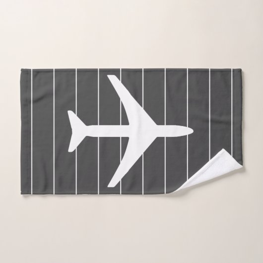 Funky Pilot-Flugrouten Badhandtuch Set (Handtuch)