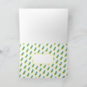 Funky Pineaske Ihre Text Blank Grußkarte Karte (Innenseite)