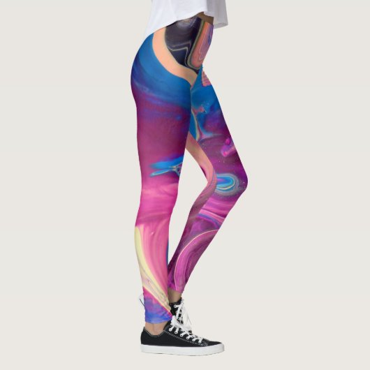 Funky Pink Art Leggings (Rechts)