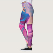 Funky Pink Art Leggings (Links)