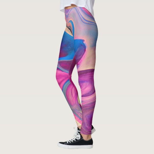Funky Pink Art Leggings (Links)