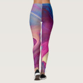 Funky Pink Art Leggings (Rückseite)