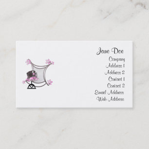 Funky Pink Business Cards Visitenkarte