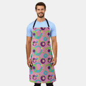 Funky Pink Circles All-over Print Schürze (Getragen)